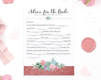 Consigli per la sposa Addio al nubilato Madlibs