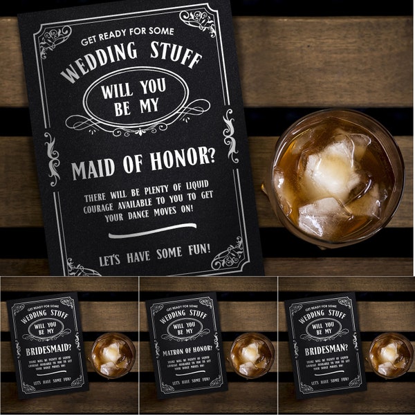 Bridesmaid Proposal Tennessee Whiskey Jack Daniels