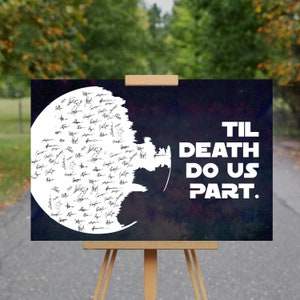 Star Wars Death Star Wedding Guest Book