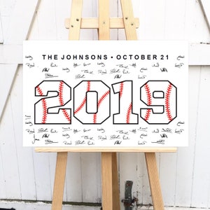 Baseball Wedding Guestbook