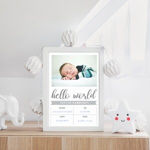 Newborn Baby Announcement - Digital File Only