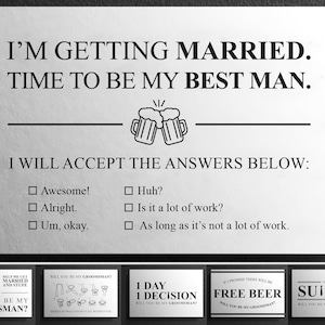 Groomsmen Proposal Card Set