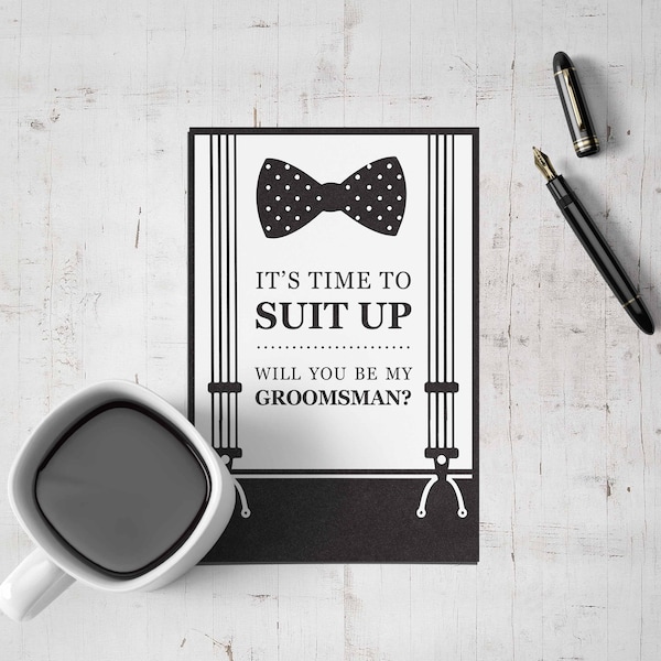 Suit Up Groomsmen Proposal