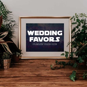 Star Wars Wedding Sign Favors Gifts