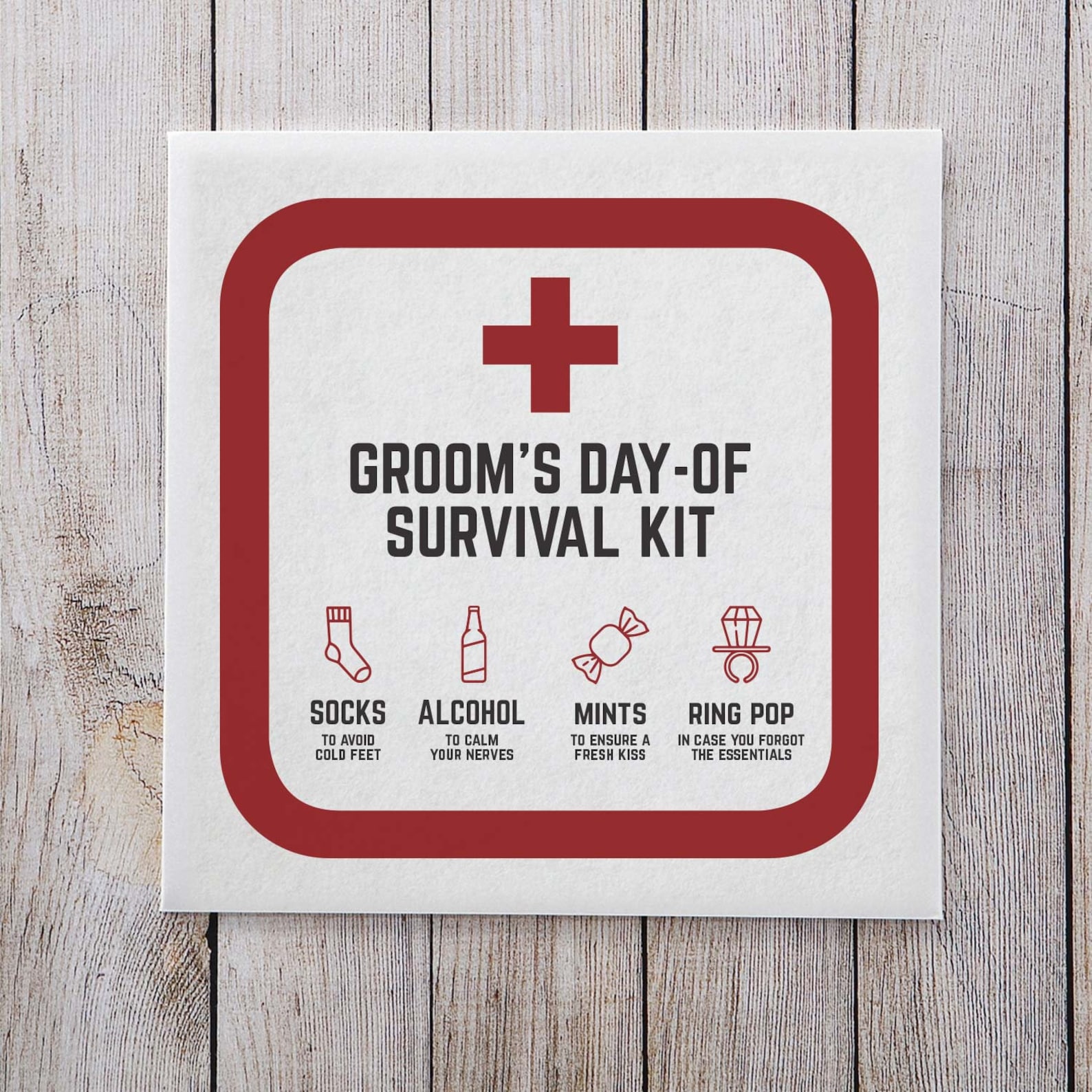 Groom Wedding Survival Kit - Etsy