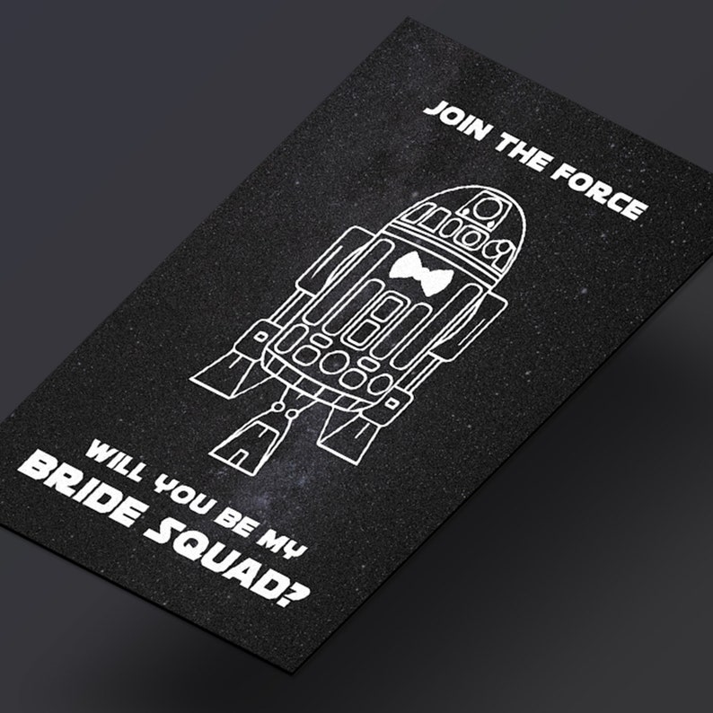 Bridesmaids Proposal Star Wars Etsy