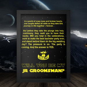 Groomsmen Proposal Star Wars Digital File image 7