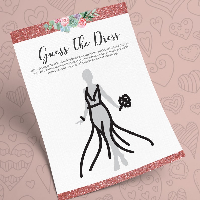 Bride Dress Drawing Game | Etsy