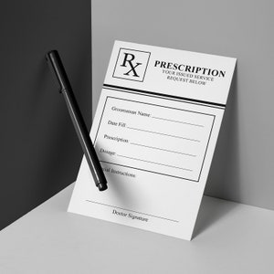 Prescription RX Groomsmen Proposal