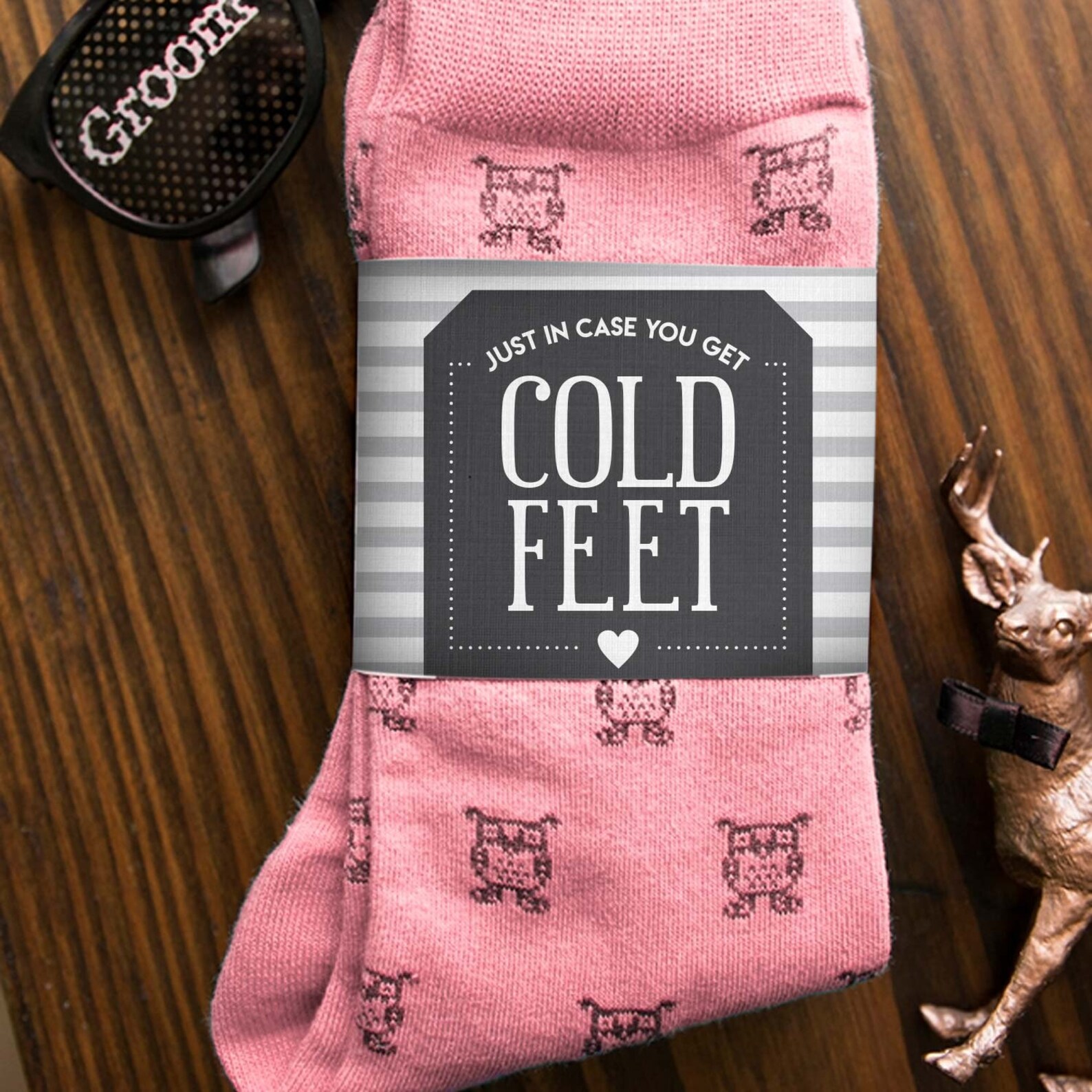Groom Cold Feet Sock Label Etsy