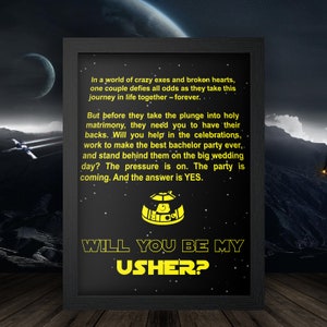 Groomsmen Proposal Star Wars Digital File image 5