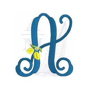 Mini motif de broderie fleur de citronnier | module complémentaire monogramme | 1"x1" | printemps été | fichier numérique de broderie machine