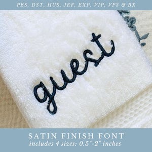 Script embroidery font | sailor script by annapolis monograms | bx included | 0.5"–2" | satin finish | machine embroidery digital download