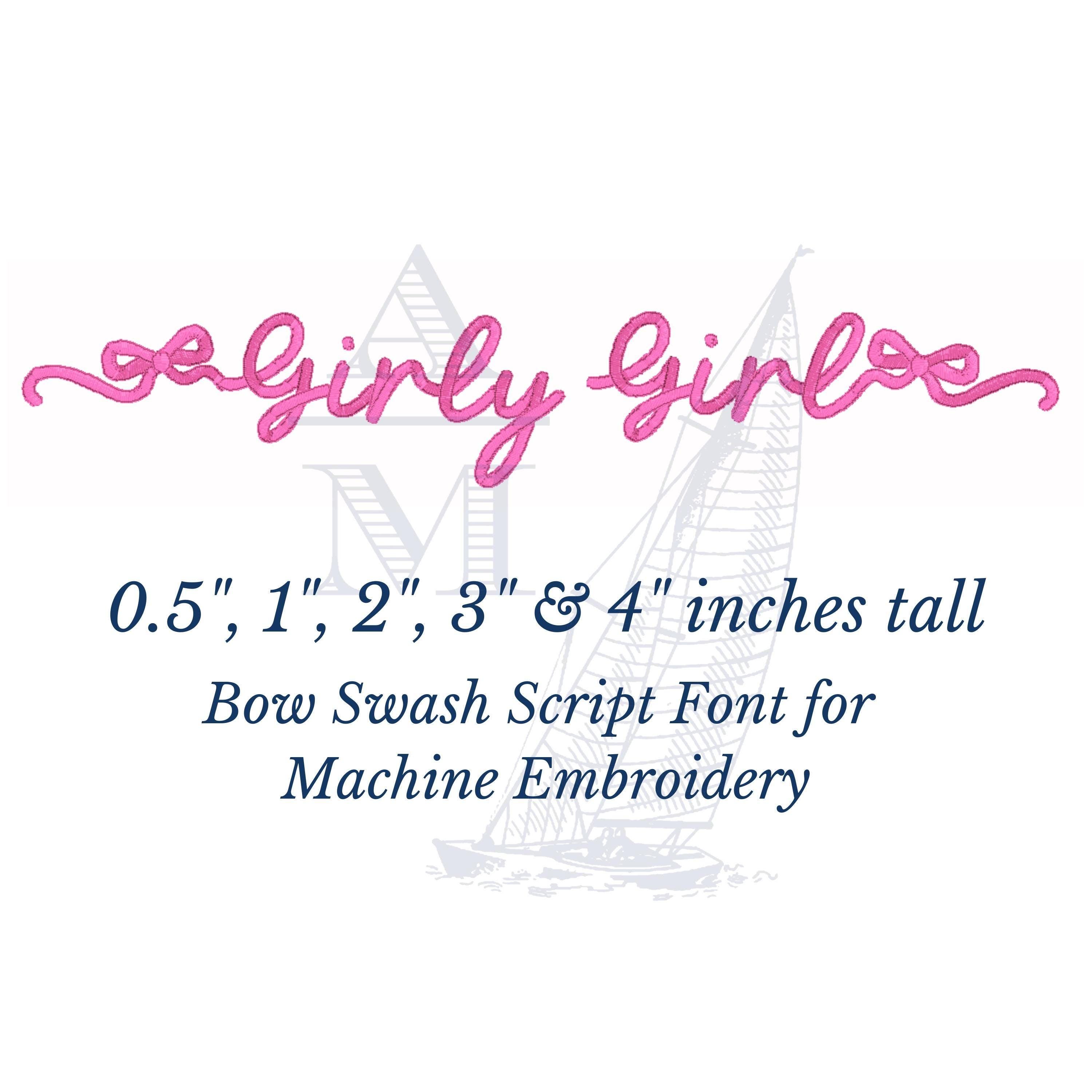 Cursive Girly Letters