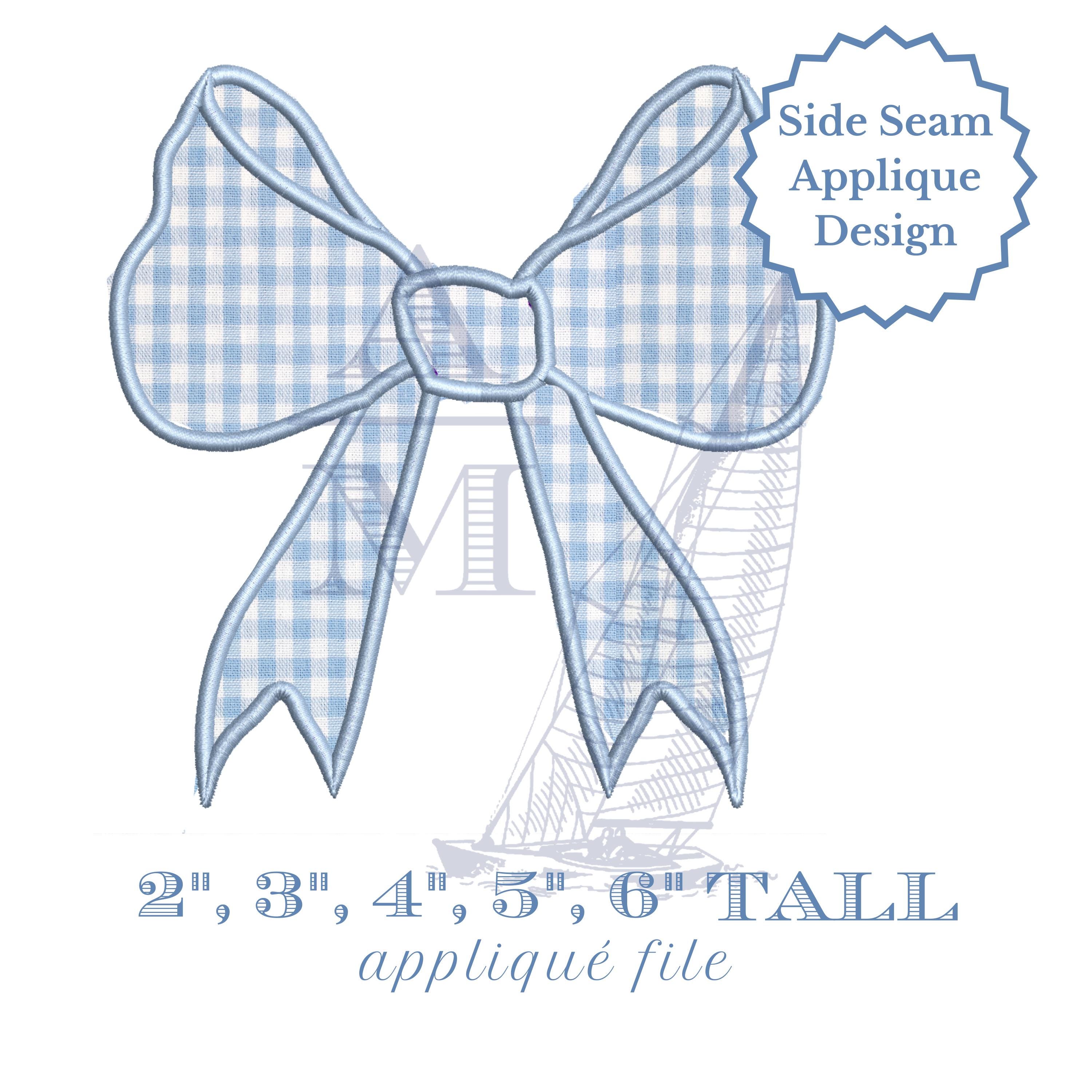 Big Southern Boutique Bow Applique Embroidery Design, 5 Sizes