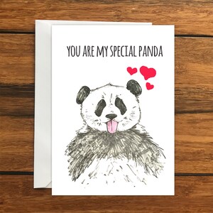 You are my special panda Blank greeting card A6 Birthday | Anniversary | Valentine's Day