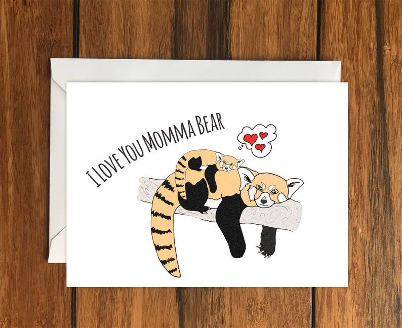 I Love You Momma Bear Blank Greeting Card A6 Just Because Cards Greeting Cards I Love You Momma Bear Blank Greeting Card A6 Just Because Cards Greeting Cards