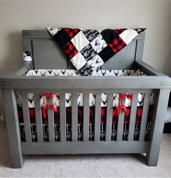 lumberjack crib bedding