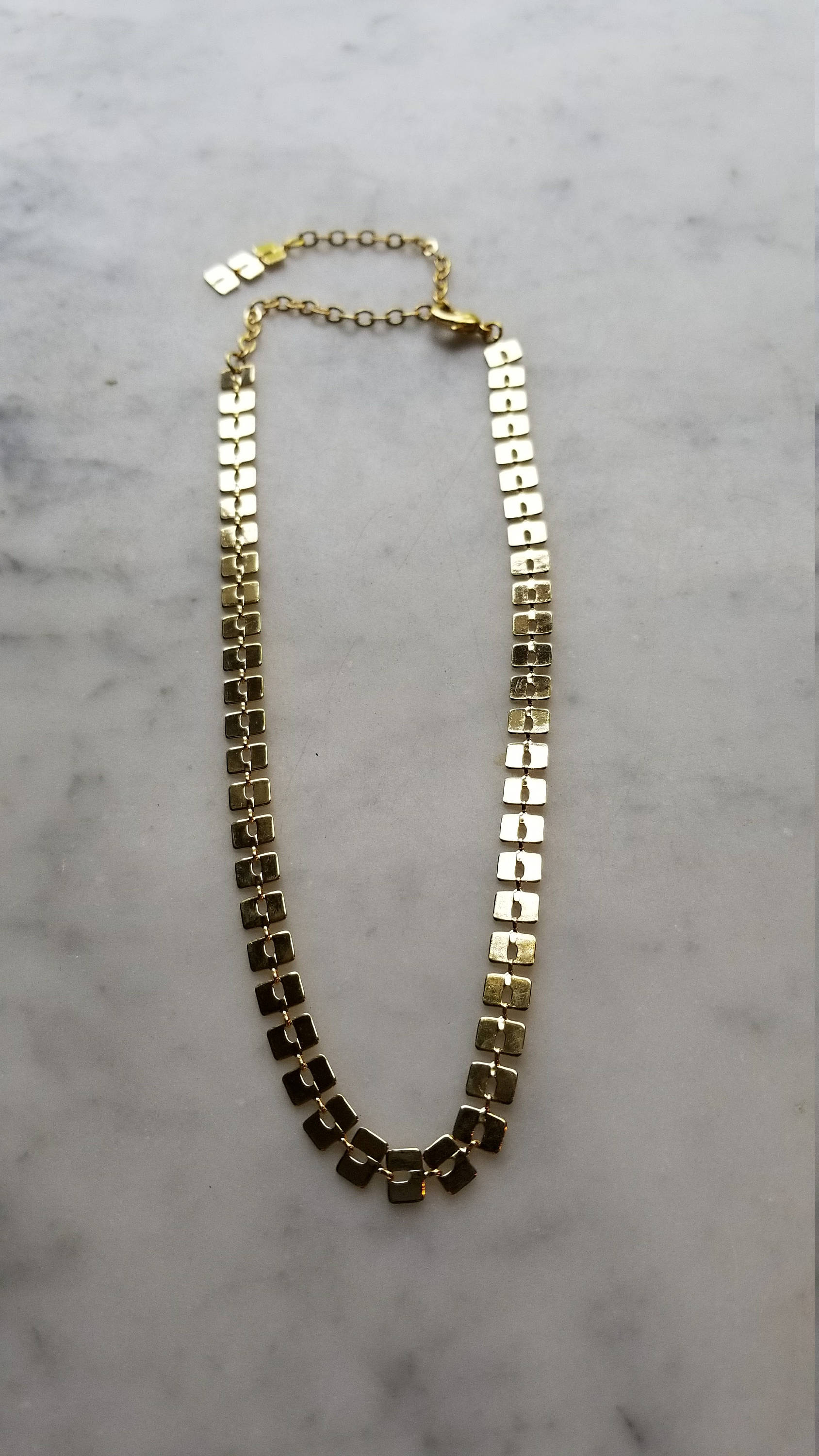 ネックレス・チョーカー Numbering Square Concho Link Necklace #8780 SA5B0013 Numbering Square Concho Link Necklace #8780 SA5B0013