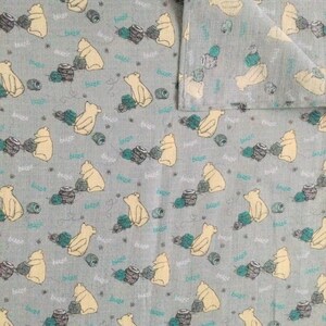 Classic bear cotton gauze blanket, Pooh bear swaddle blanket, Nursing cover, Pooh gauze summer throw, Disney gauze blanket