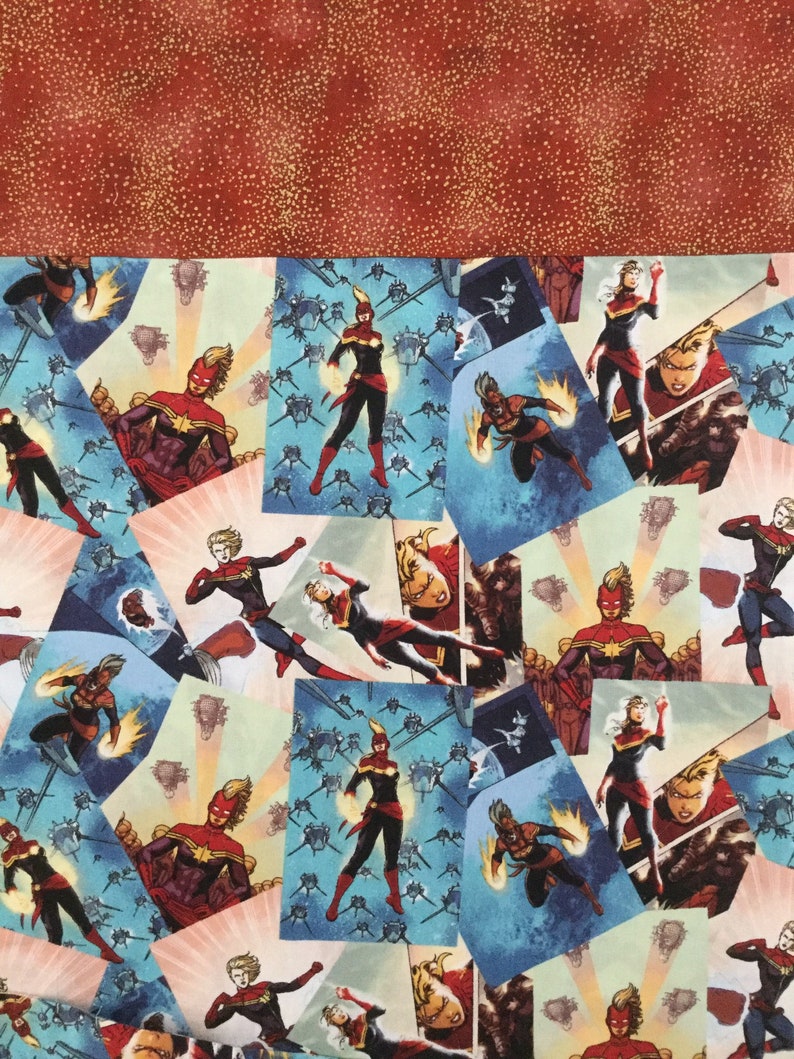 Carol Danvers pillowcase Girls pillowcase, Captain Marvel pillowcase Standard size pillowcase