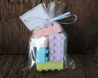 Building Blocks Soap Party Favor,/Birthday/Gift  Set of 6 per bag  3.6 oz. total