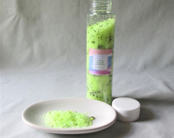 Refreshing Citrus Bath Salts, 10 oz. Tube, Hand made, Spa Night, All Natural