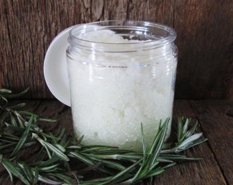 Lavender and Rosemary Sugar Scrub/Exfoliating Scrub/Moisturizing Scrub/Handmade/Spa Gift/8 oz.