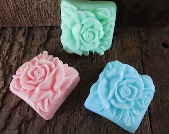 Lovely Rose Soap Bar/ Wedding/Bridal Shower Favor/Hostess Gift/Handmade Soap/Gift for Her/Rose Soap