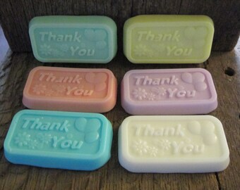 Thank You Soap Favor, Wedding, Baby Shower, Birthday. Handmade Soap, Vegan