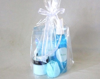 Tulip Small Spa Gift Set, Foaming Bath Salts, Body Spray, Tulip Soap, Whipped Body Butter