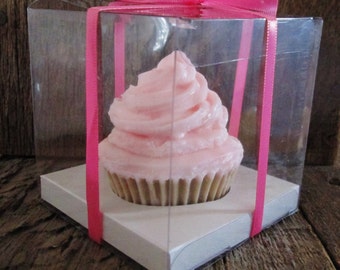 Large Realistic Soap Cupcake/Gift Boxed/Hostess Gift/Bridal Shower Favor/Baby Shower Favor/Birthday Gift/Handmade/5.1 oz