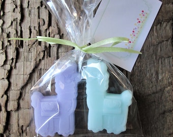 Loving Llamas Soap Favor, Birthday, Baby, Bridal Shower, Handmade, Vegan