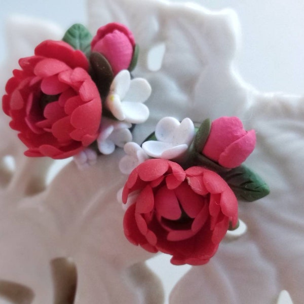 Peony Stud Earrings