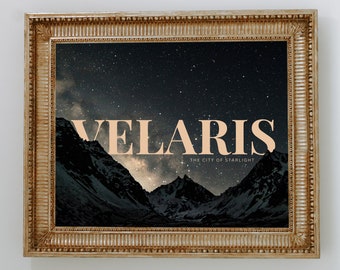 Night Court Prints | Velaris Prints | 6 Different Versions | ACOTAR inspired Prints | Bookish Art | Acotar Merch | DIGITAL DOWNLOAD