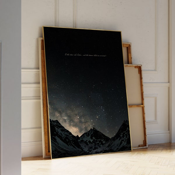 To the Stars Who Listen | Night Court Prints | Velaris Prints | ACOTAR Prints | Bookish Art | Acotar Merch | Poster Print | Velaris Poster