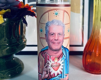 St. Anthony Bourdain Prayer Candle Devotional Candle 8" parody