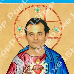 St. Bill Murray Prayer Celebrity Devotional Candle 8" parody