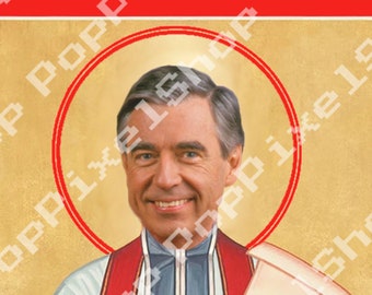 St. Mister Rogers Gebet Promi Devotionalie Kerze 8" Parodie