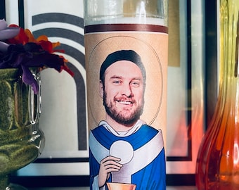 St. Brad Leone Prayer Celebrity Devotional Candle 8" parodie