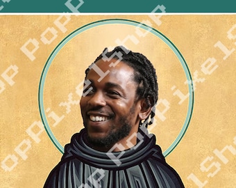 St. Kendrick Lamar Prayer Celebrity Devotional Candle 8" parodie