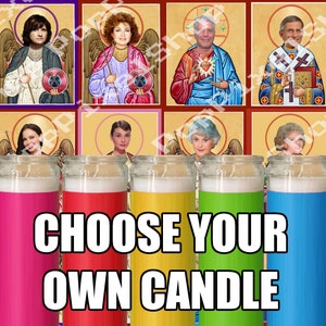 Choose Your Own St. Celebrity Prayer Devotional Candle 8&quot; jar