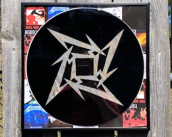 Metallica Art: schilderij van acryl voor vinylplaten met harsafwerking