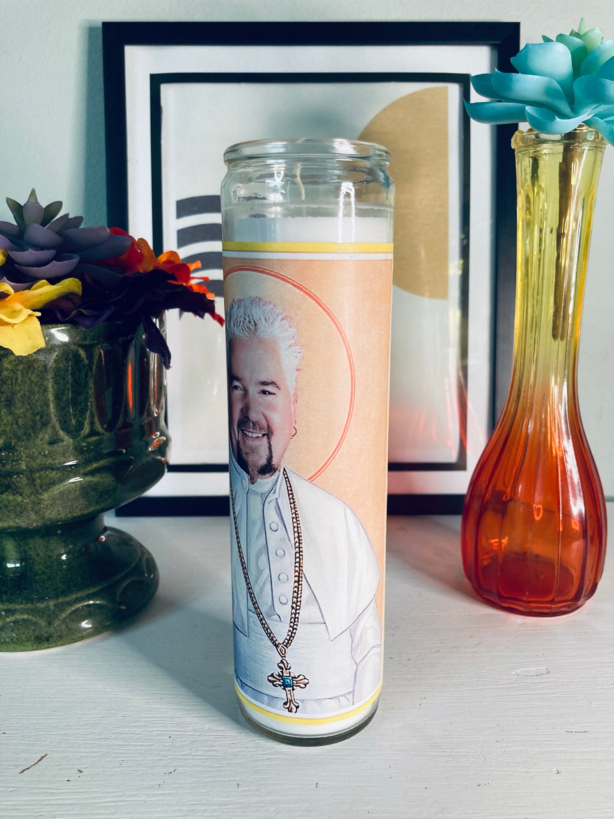 St. Guy Fieri Prayer Celebrity Devotional Candle 8 Parody - Etsy