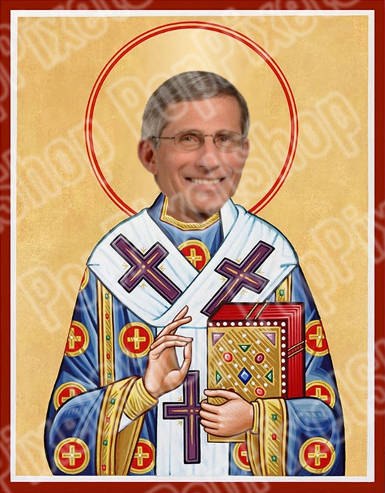 St. Anthony Fauci 8 Glass Devotional Candle Jar Parody Etsy