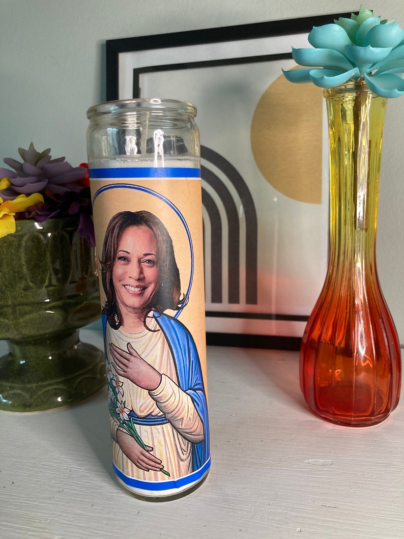 St. Kamala Harris Prayer Celebrity Devotional Candle 8 - Etsy