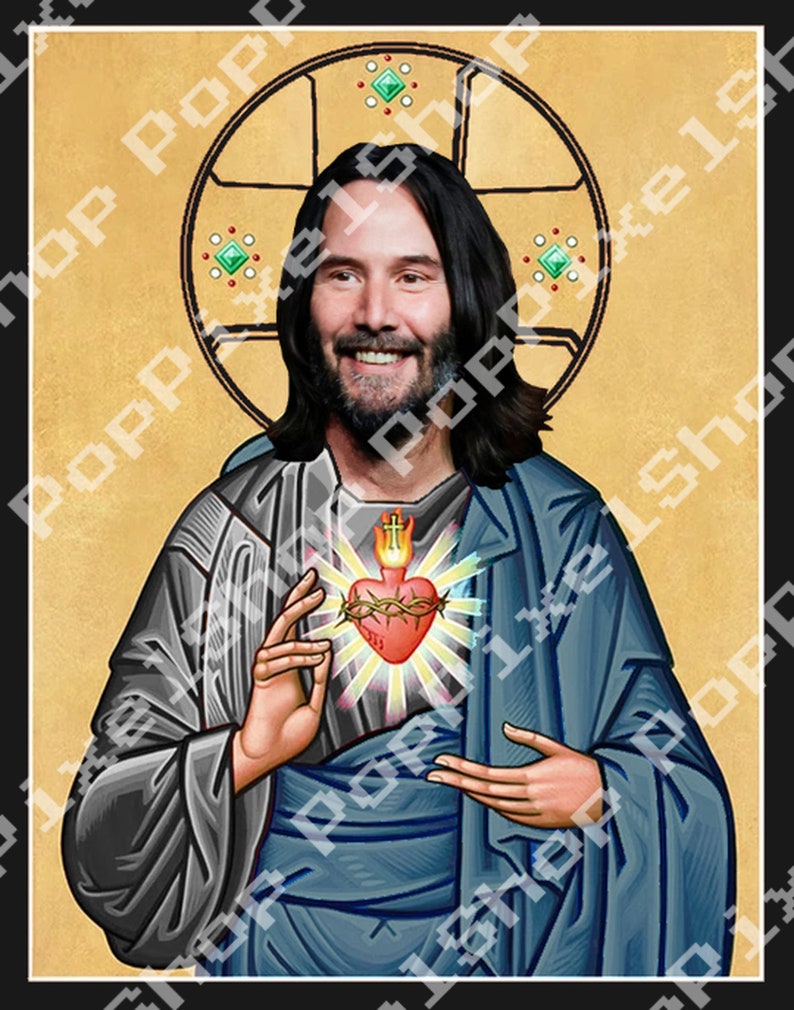 St. Keanu Reeves Prayer Celebrity Devotional Candle 8 - Etsy