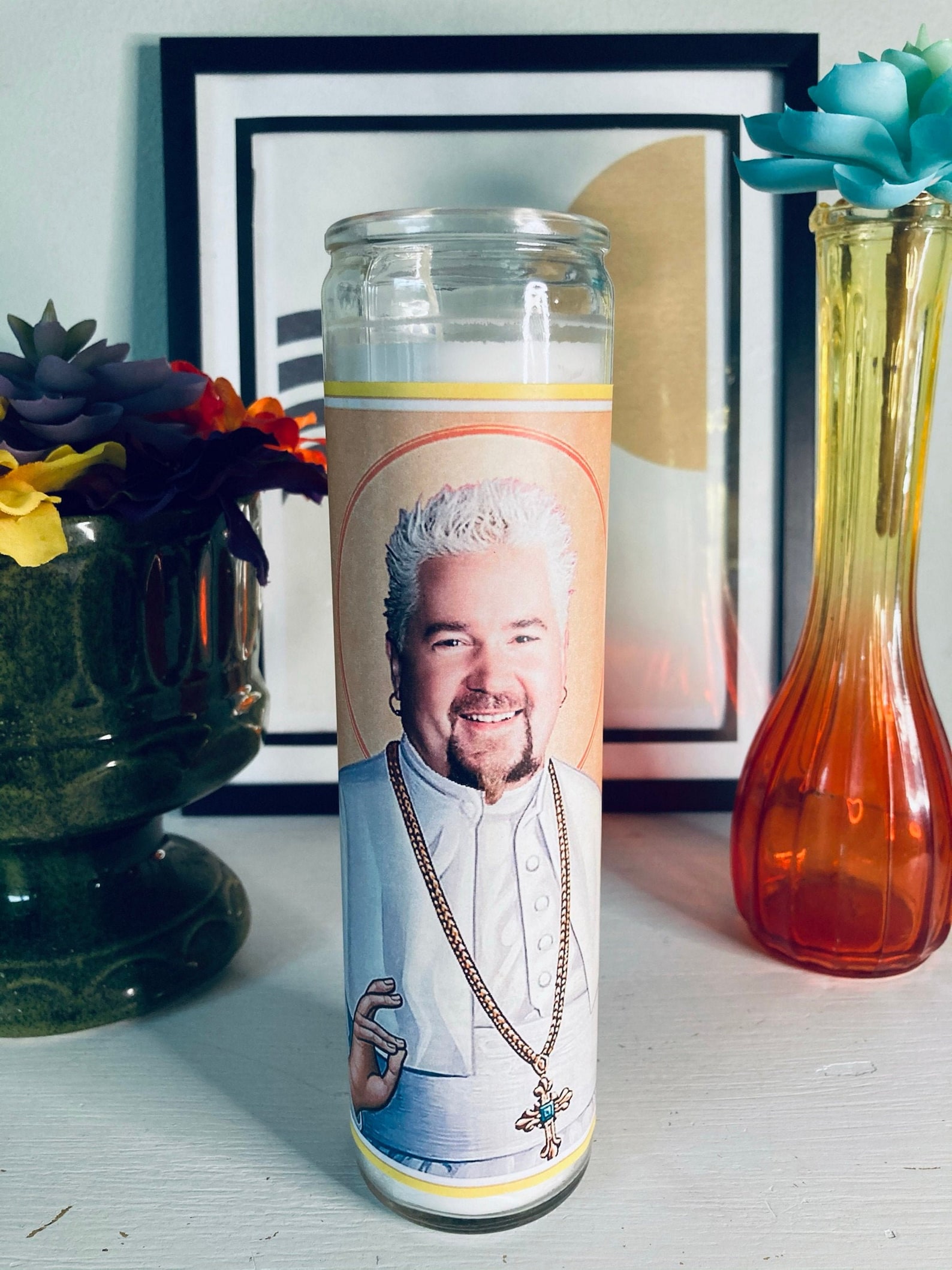 St. Guy Fieri Prayer Celebrity Devotional Candle 8 Parody - Etsy