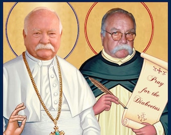 St. Wilford Brimley Prayer Celebrity devotional kaars 8" parodie