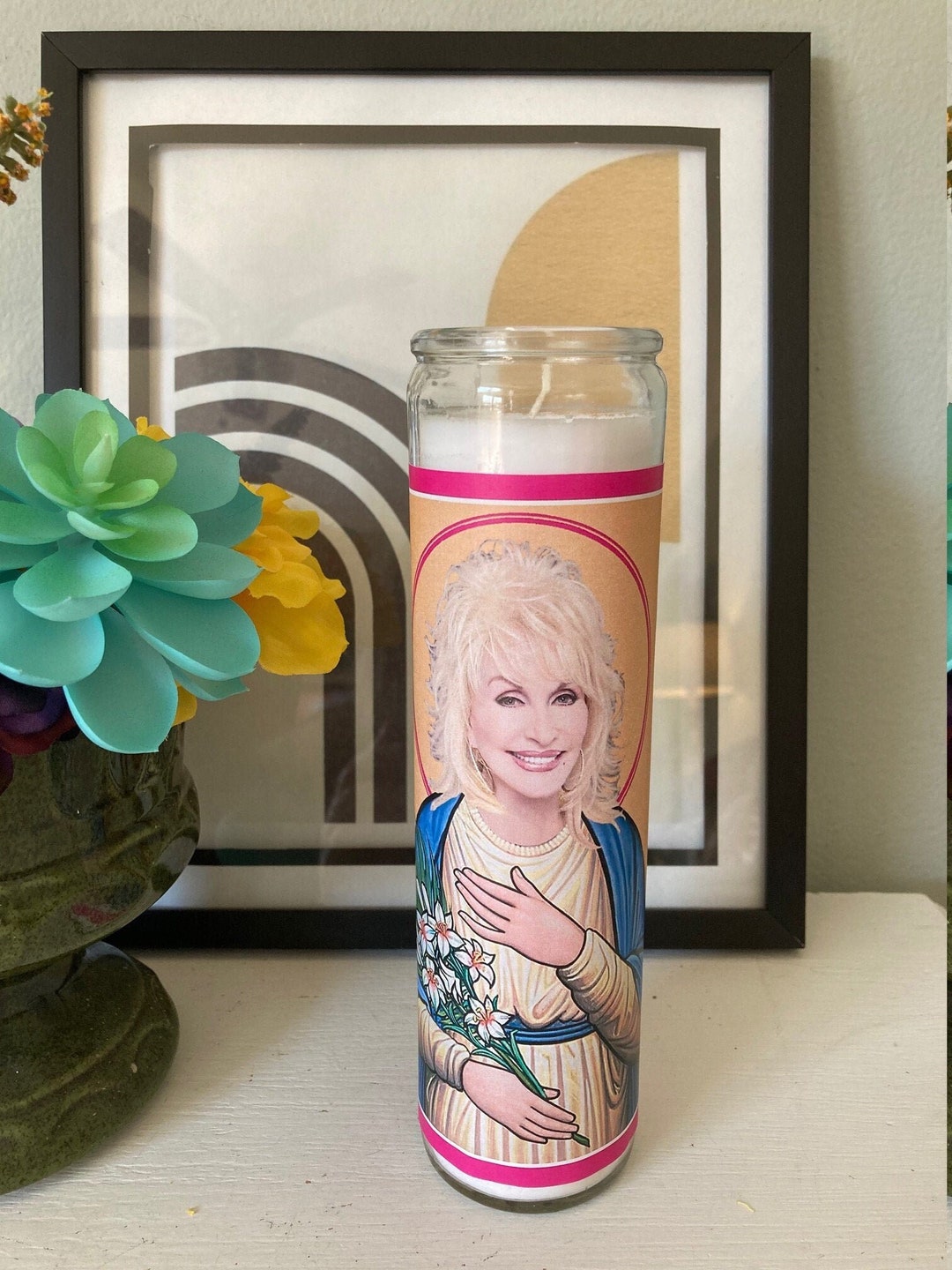 St. Dolly Parton Prayer Celebrity Devotional Candle 8 - Etsy